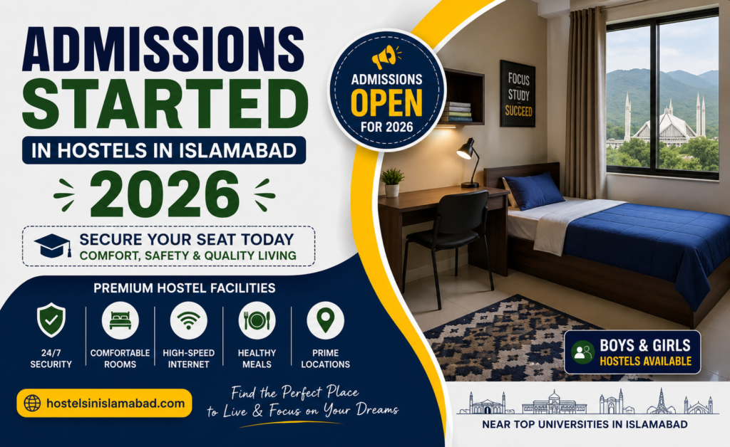 Admissions Started in Hostels in Islamabad 2026