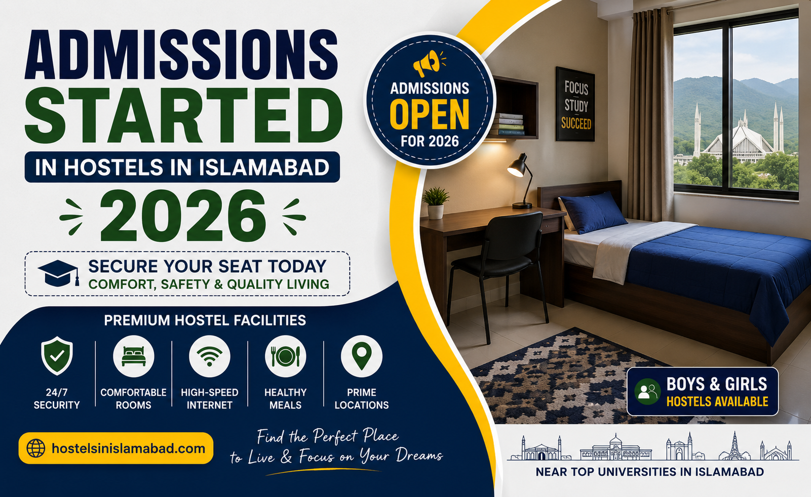 Admissions Started in Hostels in Islamabad 2026